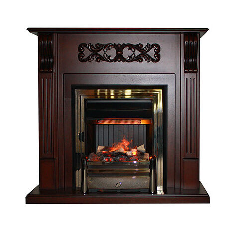 Портал Venice (классика Opti-Myst и Optiflame) махагон коричневый антик