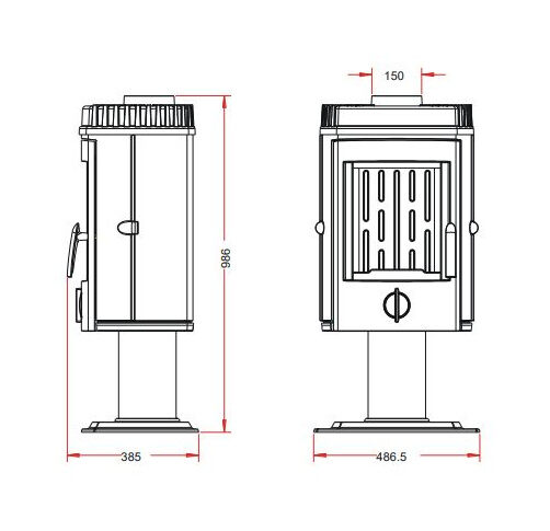 Чугунная печь камин Invicta Mesnil