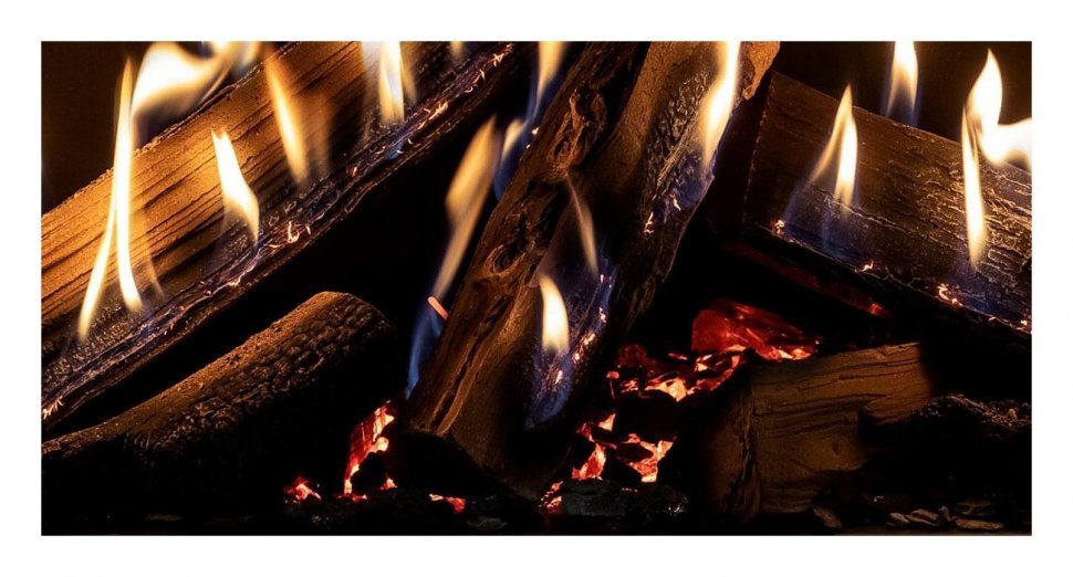 Каминная топка газовая Schmid Ekko G R 67 51 со светодиодной подсветкой Тлеющие угли