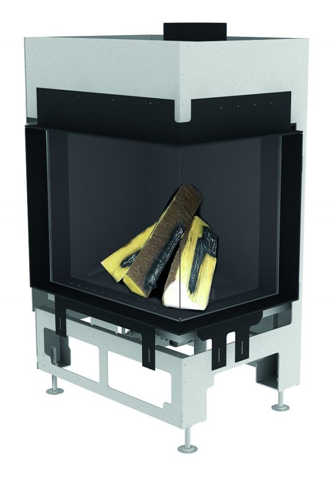 Каминная топка газовая Schmid Ekko G R 67 51 футеровка зеркальная