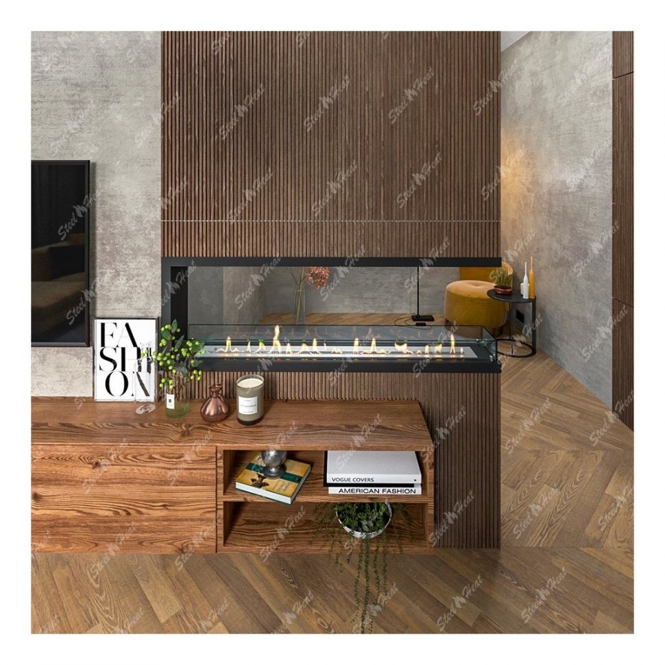 Биокамин торцевой SteelHeat Leader 1400 (Стандарт)