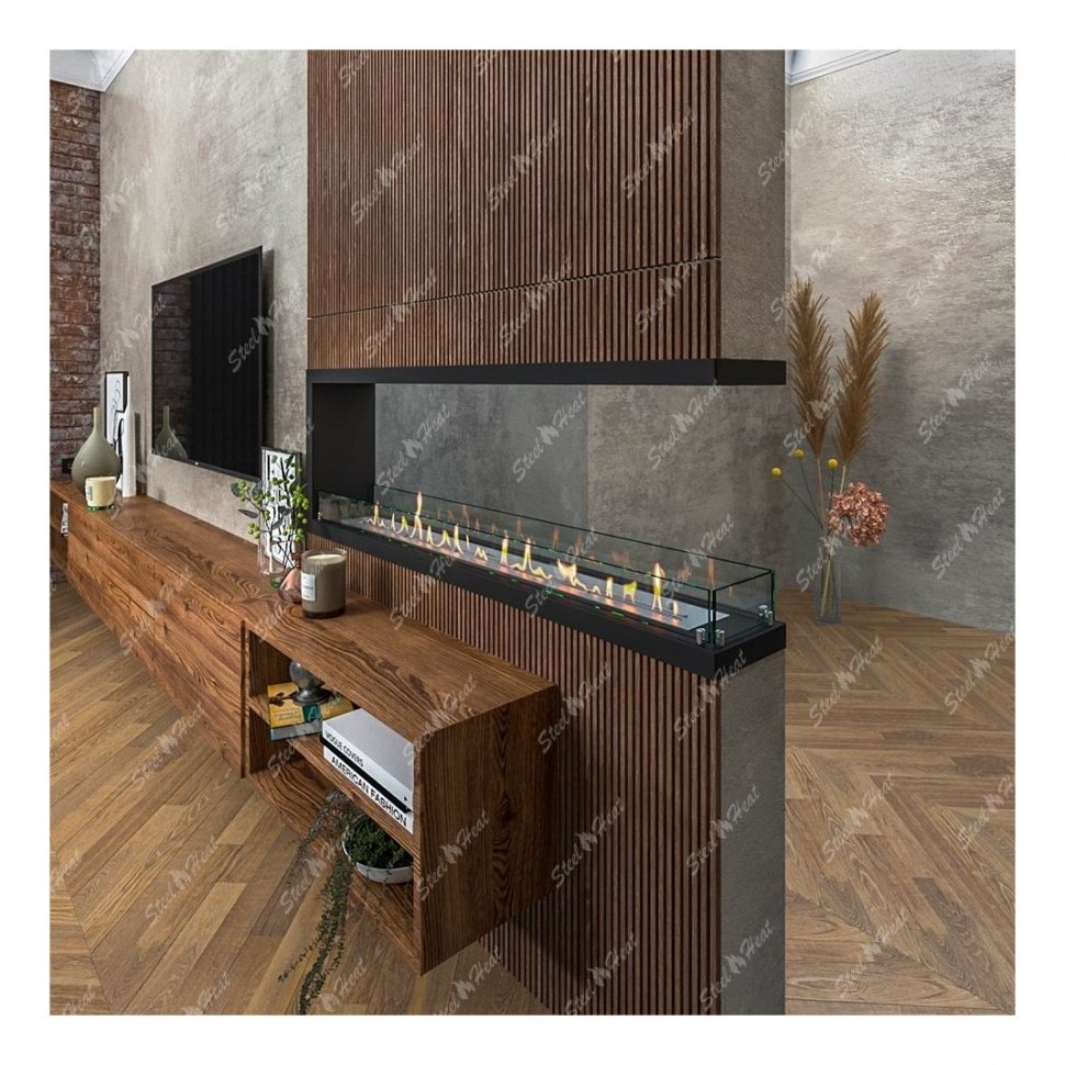 Биокамин торцевой SteelHeat Leader 1400 (Стандарт)