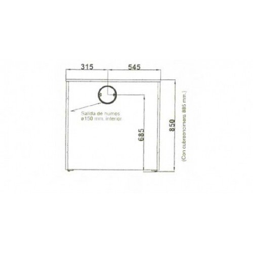 Чугунная печь отопительно-варочная Hergom L-07CC