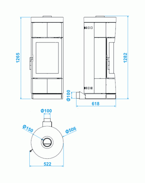 Печь-камин La Nordica Fortuna Bianco Infinity