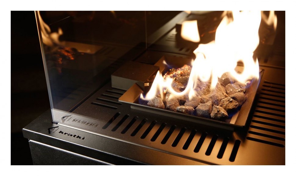 Газовый нагреватель Kratki PATIO S (сталь) с пультом ДУ