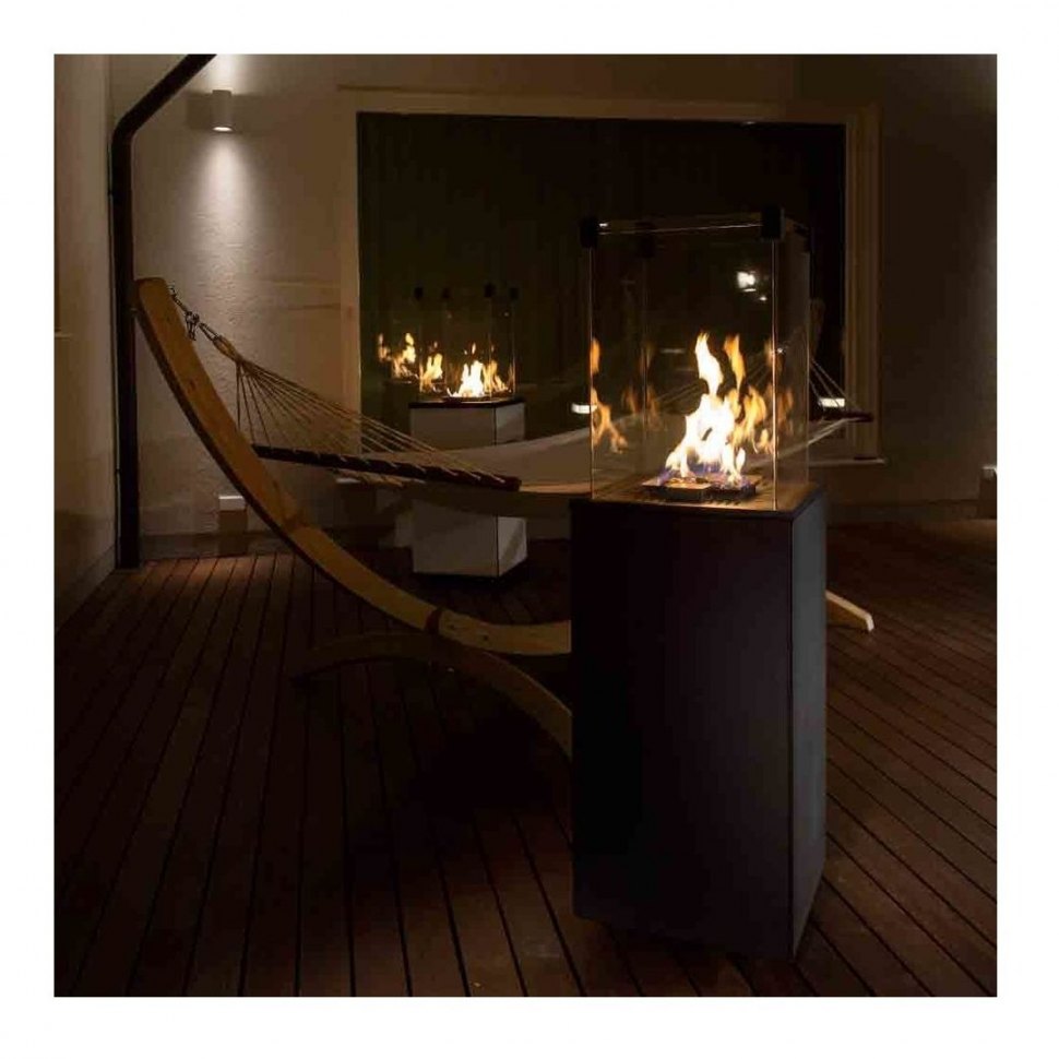 Газовый нагреватель Kratki PATIO S (сталь) с пультом ДУ