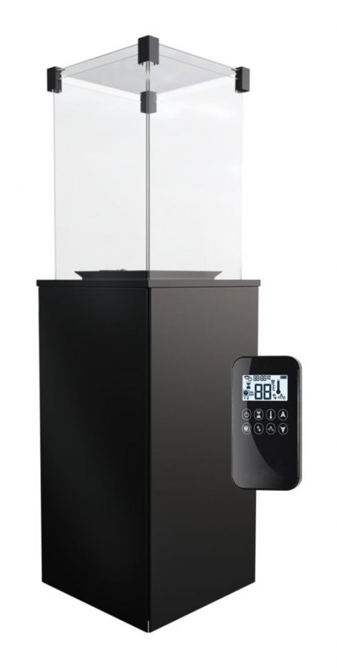 Газовый нагреватель Kratki PATIO S (сталь) с пультом ДУ