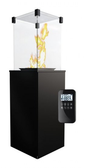 Газовый нагреватель Kratki PATIO S (сталь) с пультом ДУ