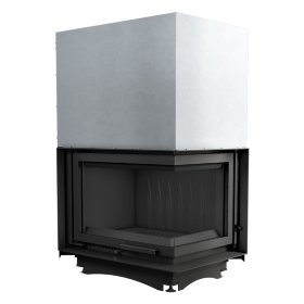 Каминная топка Kratki Zuzia P/BS/G (угловое стекло справа,гильотина)