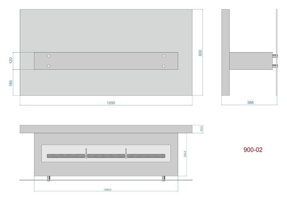 Биокамин Lux Fire Консул 2 - 1200