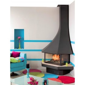 Камин JC Bordelet Julietta 985 angle vitree (угловой со стеклом)