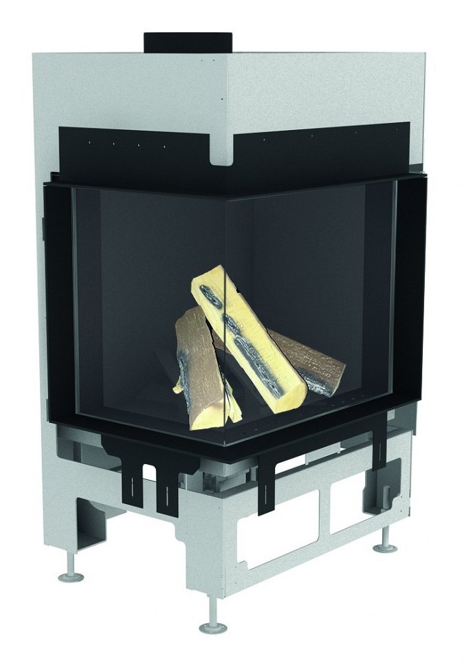 Каминная топка газовая Schmid Ekko G L 67 51 футеровка зеркальная