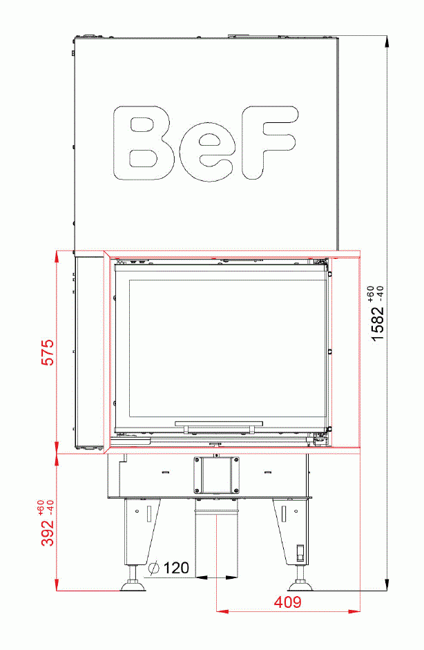 Каминная топка BeF Feel V 7 CP/CL