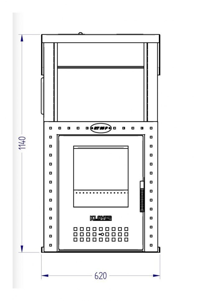 Дровяная печь для бани Klover KLV RT P 35 T (талькомагнезит) комплект