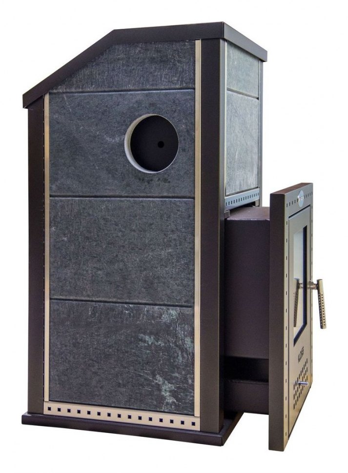 Дровяная печь для бани Klover KLV RT P 35 T (талькомагнезит) комплект