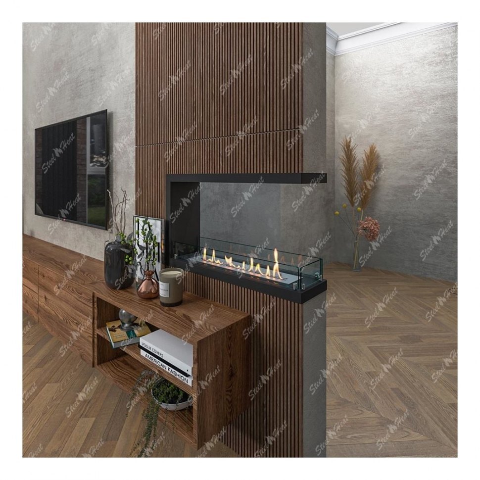 Биокамин торцевой SteelHeat Leader 800 (Стандарт)