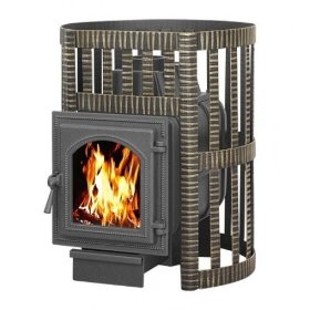 Чугунная печь для бани Везувий Легенда Ковка 16 (270) (без выносного тоннеля)