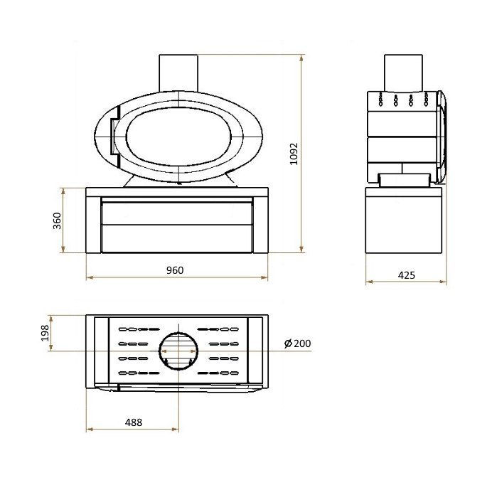Камин Godin Этиваль / Etival
