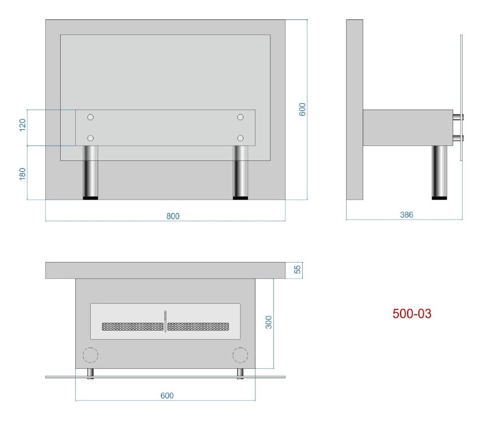 Биокамин Lux Fire Консул 3 - 800