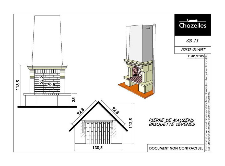 Каминная облицовка Chazelles CS 11