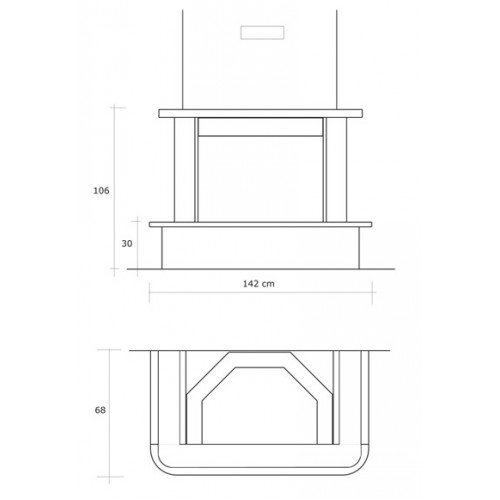 Каминная облицовка EdilKamin Aurora, Tekno 1
