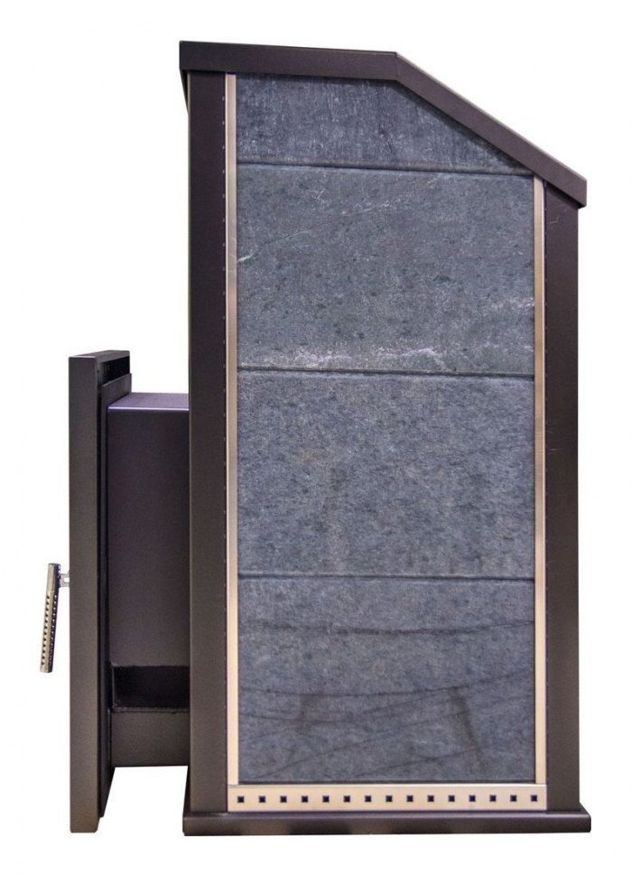 Дровяная печь для бани Klover KLV RT P 35 S (серпентинит Италия) комплект