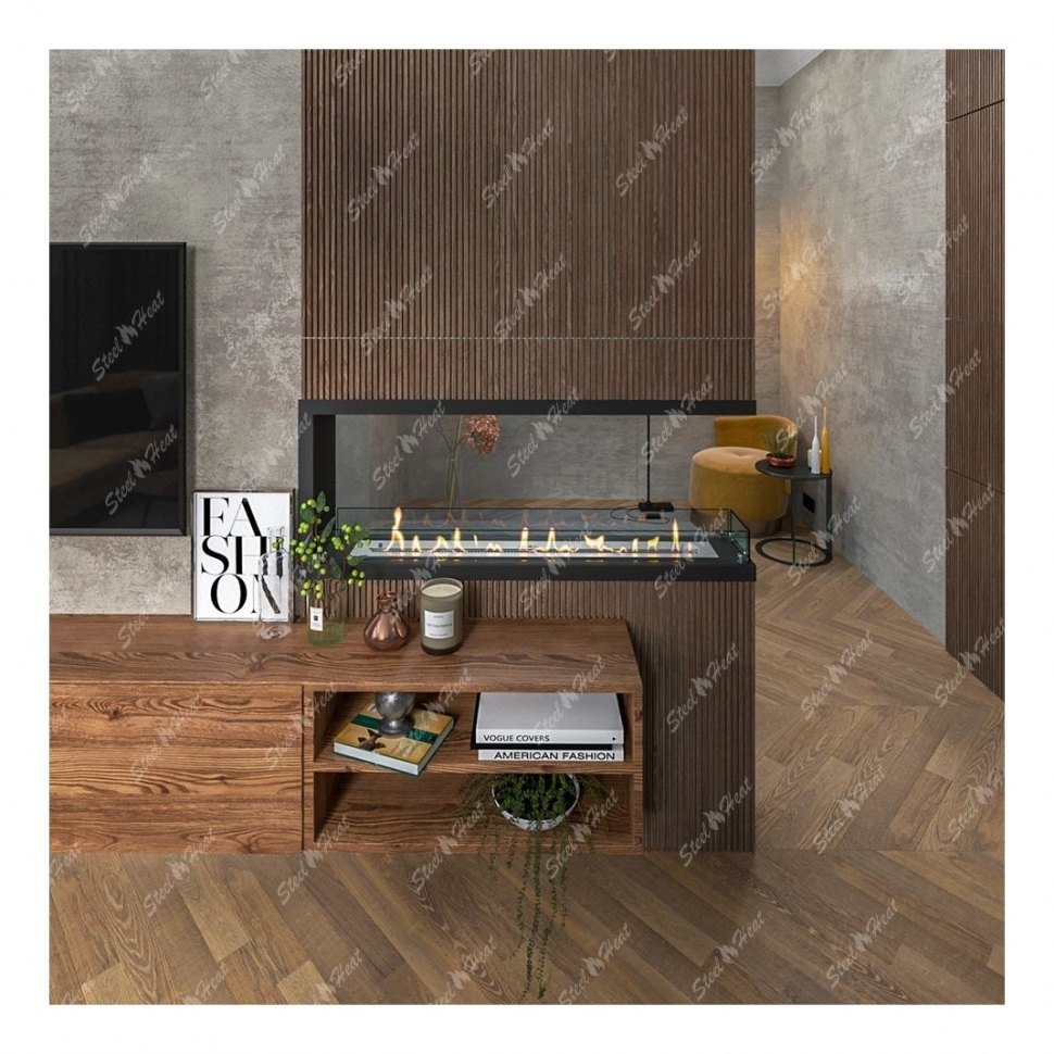 Биокамин торцевой SteelHeat Leader 1200 (Стандарт)