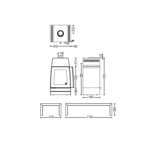 Печь-камин Austroflamm Moby