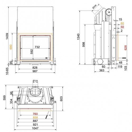 Каминная топка Brunner Stil-kamine 62/76