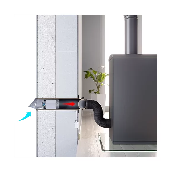 Наружный воздухозаборник с нагревательным элементом и заслонкой Darco