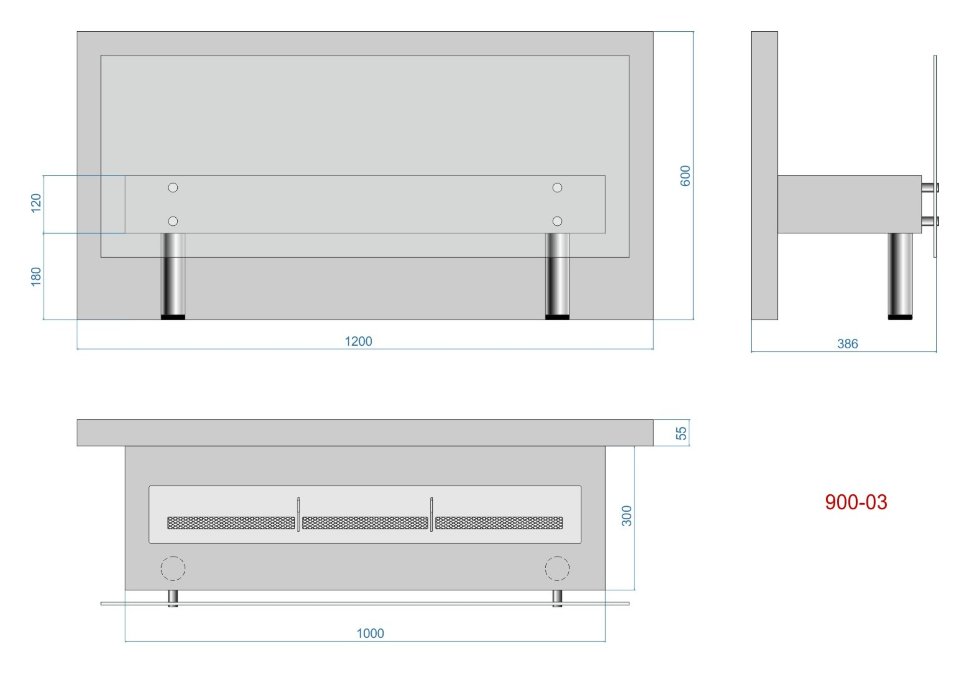 Биокамин Lux Fire Консул 3 - 1200