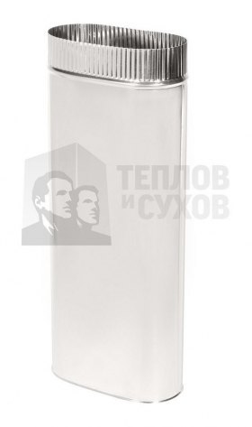 Труба Овал Моно L 500 100х200. 304. 0,5