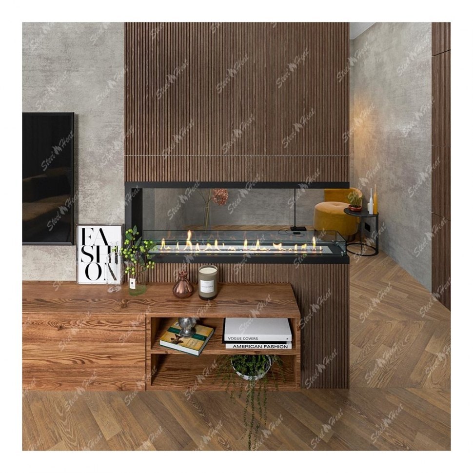 Биокамин торцевой SteelHeat Leader 1300 (Стандарт)