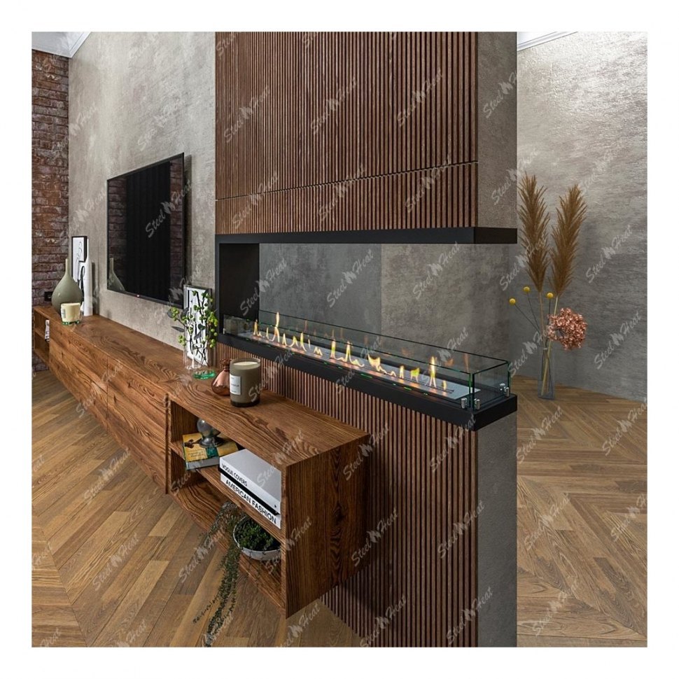 Биокамин торцевой SteelHeat Leader 1300 (Стандарт)