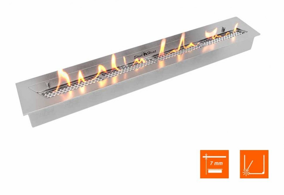 Биокамин торцевой SteelHeat ONE 1000 (Стекло)