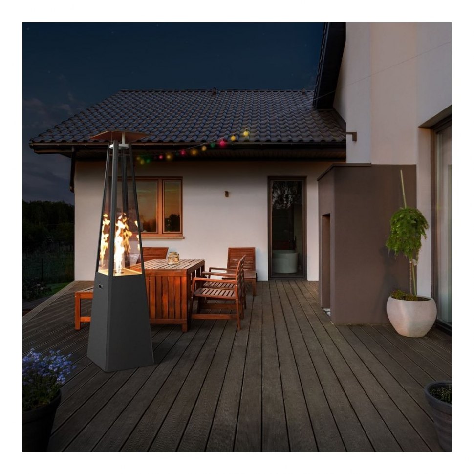 Газовый нагреватель Kratki UMBRELLA C/S (черный)