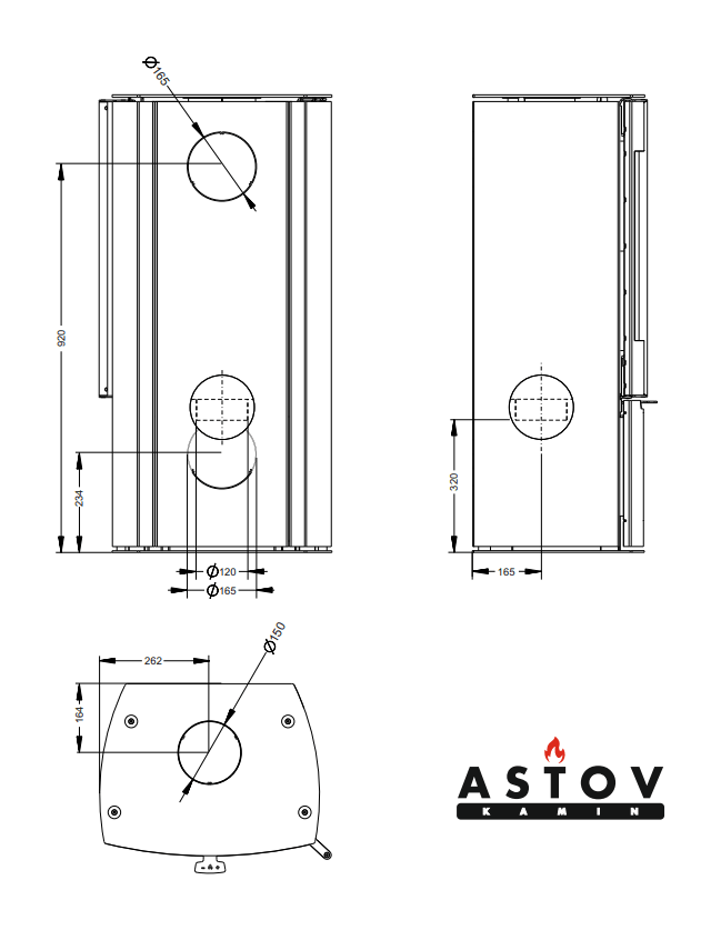 Печь-камин Астов F 451