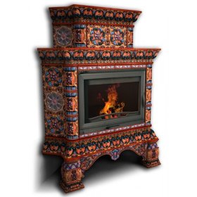 Каминная облицовка КимрПечь Кострома угловая двухъярусная Сентябрь