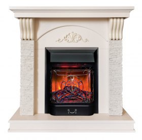 Электрокамин RealFlame Corfino WT с Majestic Lux BR S/ BL S