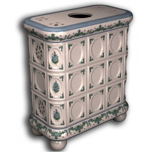 Каминная облицовка КимрПечь Медальон центральная Незабудки