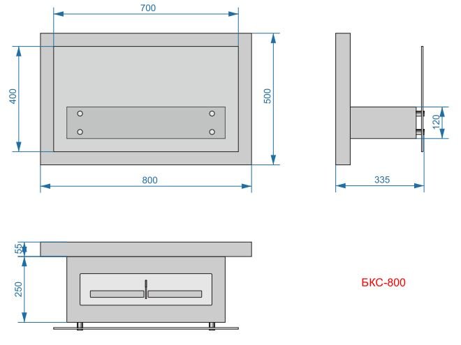 Биокамин Lux Fire Премьера 800