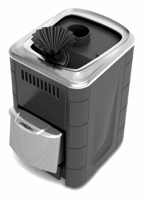 Дровяная печь для бани TMF Гейзер Мини 2016 Carbon ДН КТК ЗК антрацит