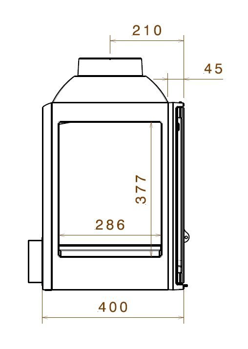Каминная топка Liseo LCI 5 GFLR (два боковых стекла) (L5 RL)