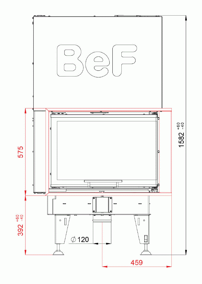 Каминная топка BeF Feel V 9 CP/CL