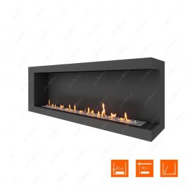 Биокамин угловой SteelHeat ONE 1500 правый (Стандарт)