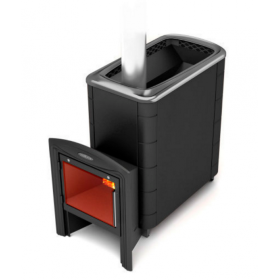 Дровяная печь для бани TMF Тунгуска XXL 2013 Carbon Витра антрацит
