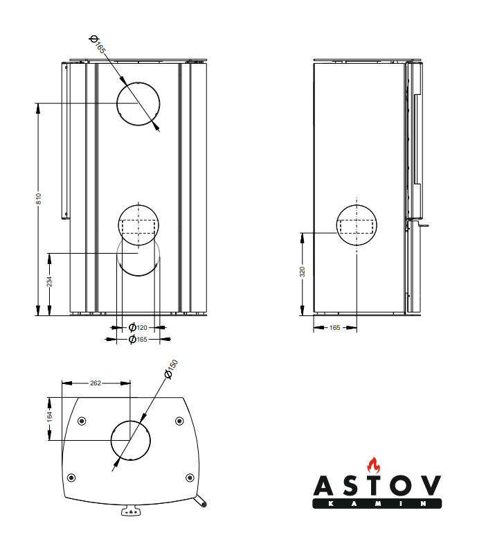Печь-камин Астов F 341