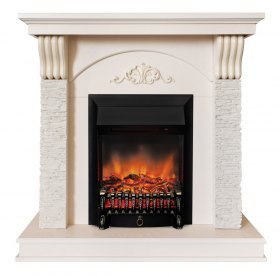 Электрокамин RealFlame Corfino WT с Fobos Lux BR S/ BL S