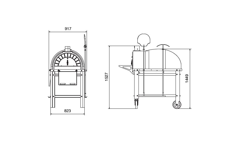Печь для пиццы Amphora Ready mit Rader