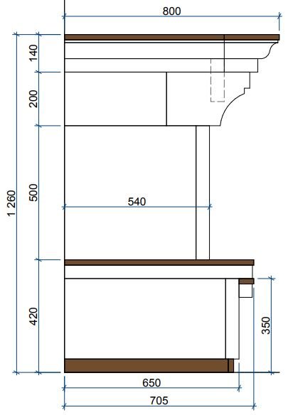 Каминная облицовка Sunhill Audrus